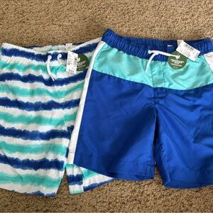 Blue and Teal Swim Shorts Set